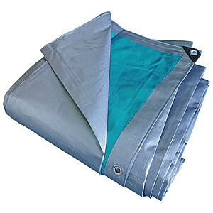 Prelata cu inele 220 g/mp, 3X4 m, argintiu-verde