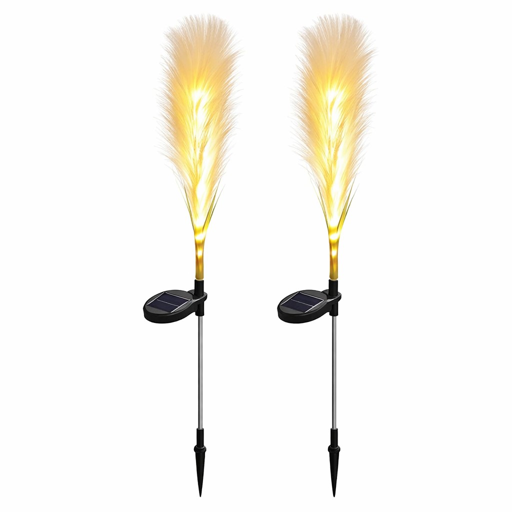 Set 2 lampi solare LED Pampas Set 2 lampi solare LED tip pampas gradina