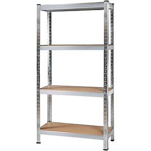 Raft metalic pentru depozitare, structura 4 nivele, sarcina per raft 175 kg, 150x75x30 cm