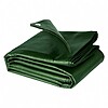 Prelata impermeabila verde 4x4 m 120 g/mp cu inele metalice