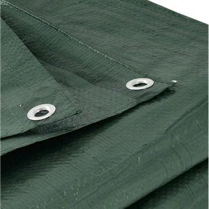 prelata impermeabila 4x4 m verde 120 g cu inele metalice