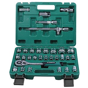 Chei tubulare Cr-V set 32 bucati