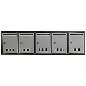 Cutie scrisori bicolora modul 5 bucati