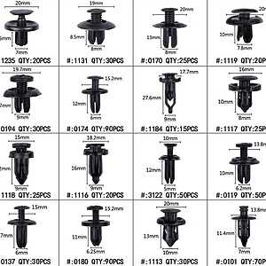 Set cleme plastic auto unelte incluse