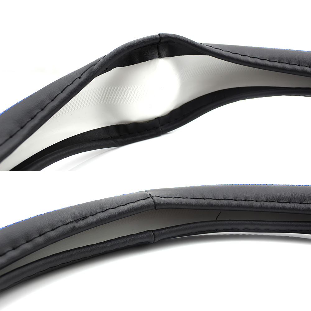 carguard-husa-volan-auto-negru-rosu-1.jpg Husa volan auto 38 cm, negru si rosu - imagine 3