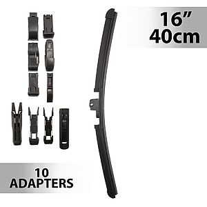 Ștergător de parbriz profesional multiadaptor, Carguard - 16" / 40 cm