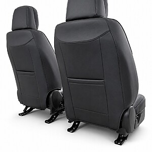 Huse auto Deluxe negru și roșu - imagine 7