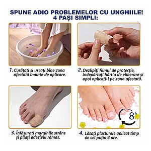 Plasturi hidrogel pentru unghii - cum se aplică, 4 pași