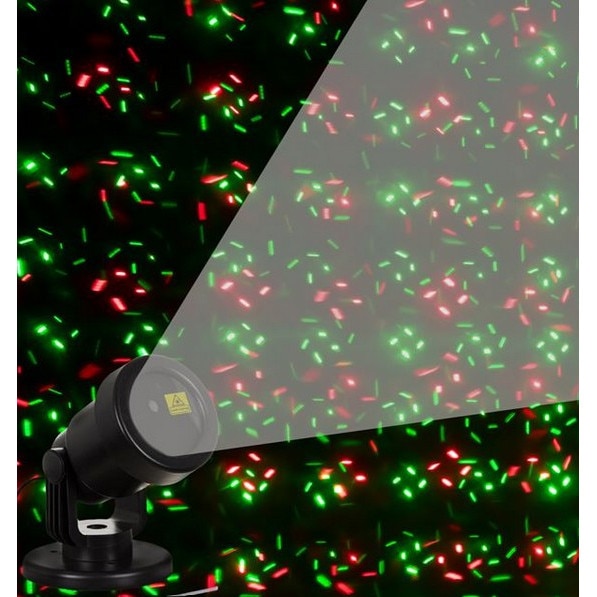 res_6f7fecdc2e3213529175045fbeb803db.jpg Proiector laser de Craciun, rosu si verde, cu tarus pentru gradina