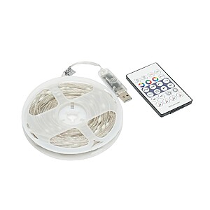 Instalatie LED RGB 10 m, USB, cu telecomanda si aplicatie pe telefon