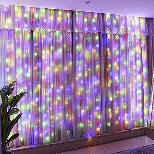 Perdea de lumini 6 x 3 m multicolor